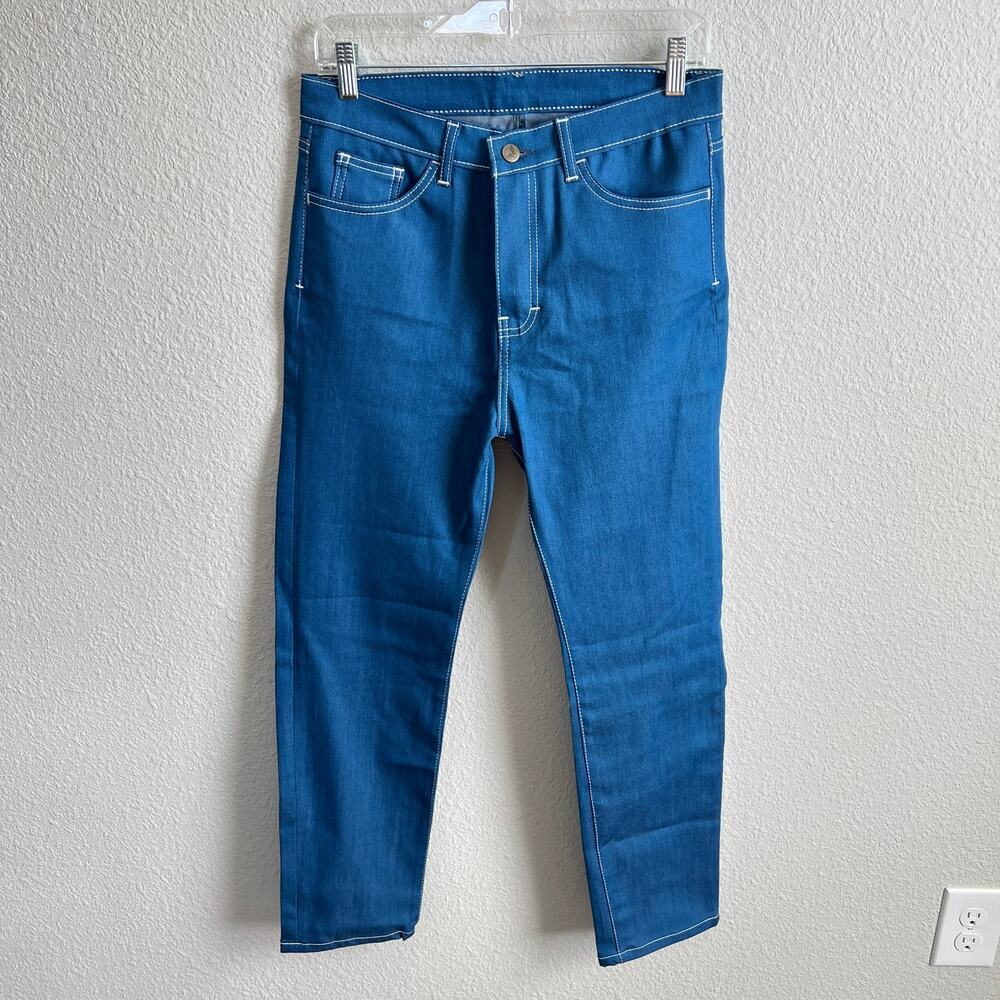 Blue Delta Linda Postman Blue High Rise Tapered Custom Jeans Women's RW 38